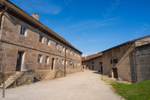 Buildings in the Rosenberg Fortress in Kronach/Germany in Upper Franconia