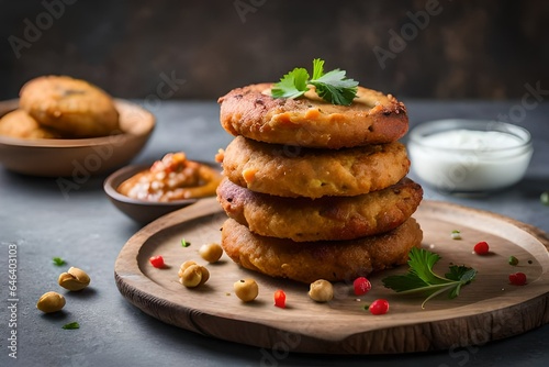 grilled meat with vegetables generated by AI