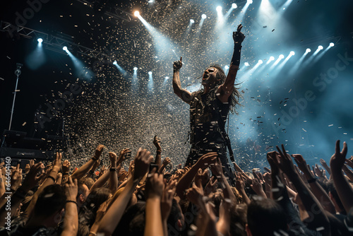 Heavy metal rock concert