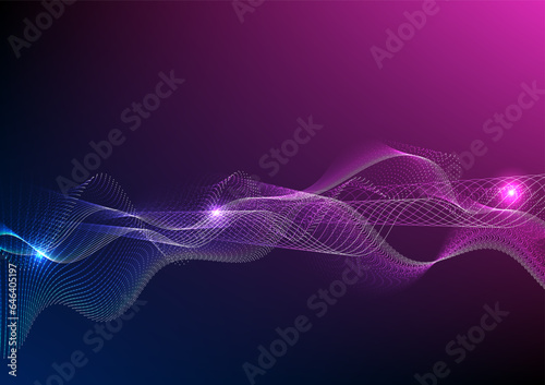 Modern technology abstract background image, gradient backdrop in blue and pink tones, premium background design with sonic stripes.