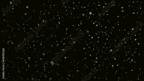 Night sky full of stars or christmas snowfall. Abstract monochrome background