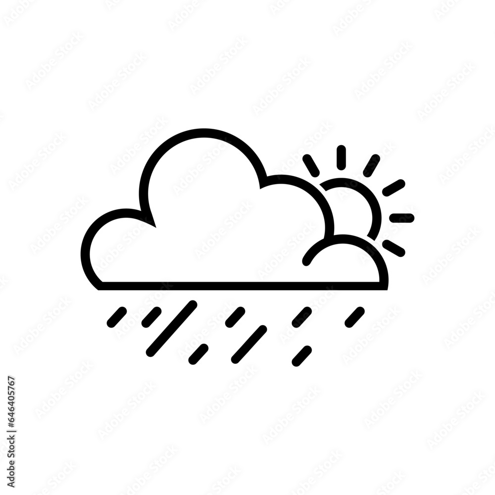 Weather forecast - outline web , vector, thin line icons collection Weather forecast - outline web , vector, thin line icons collection
