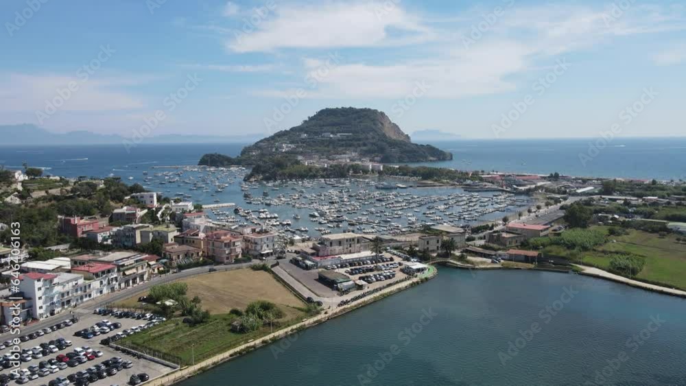 In the municipality of Bacoli, lake Miseno is an ancient volcanic crater, then invaded by sea water In the municipality of Bacoli, lake Miseno is an ancient volcanic crater, then invaded by sea water
