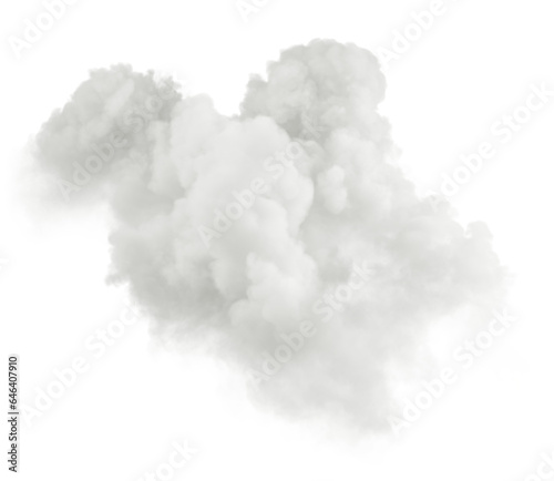 Heaven dream clouds cutout on transparent backgrounds 3d rendering png