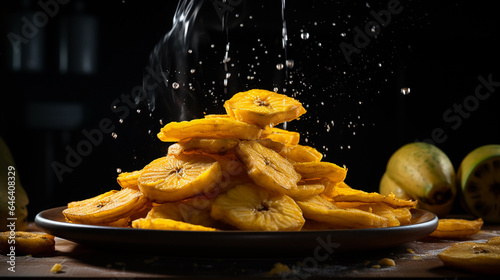 Tostones, Colombia and Latin America traditional food photo