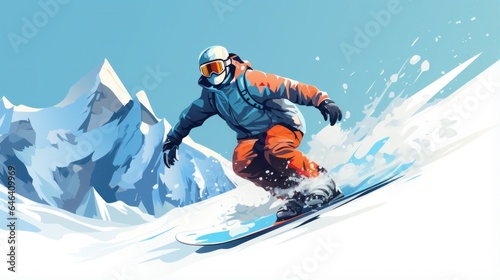 Snowboarding sport design