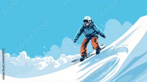 Snowboarding sport design