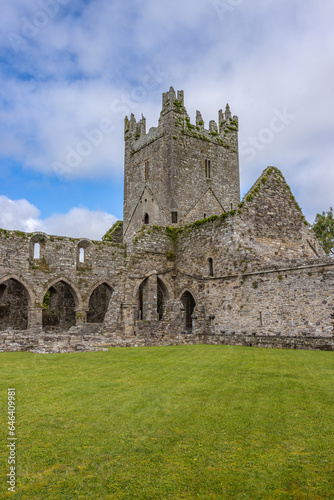 Ireland, Jerpoint - August 31 2023 "Jerpoint Abbey in Ireland"