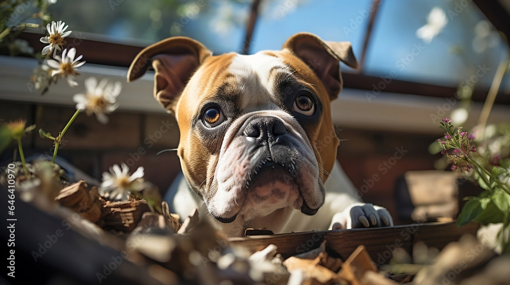 English bulldog Portrait