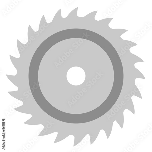 circular saw blade flat icon