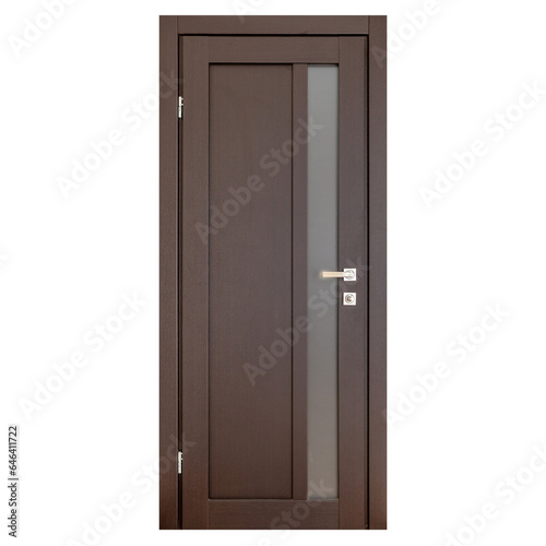 a wooden door isolated on transparent background