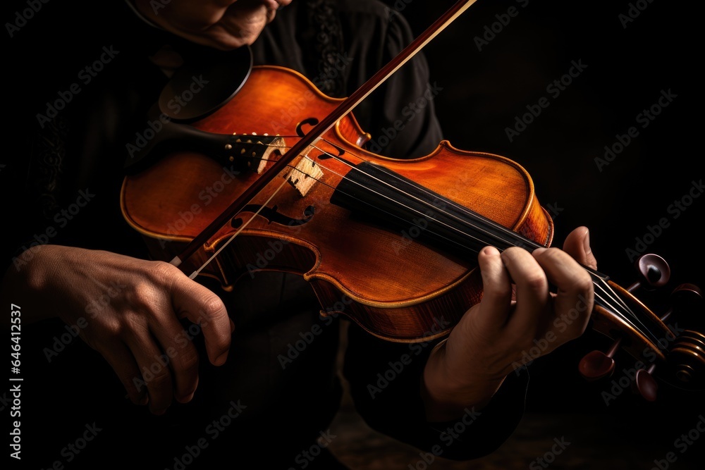 close-up view of musician hands playing violin close-up view of musician hands playing violin