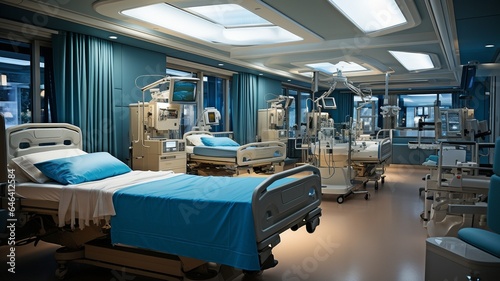 the operation room's interior.
