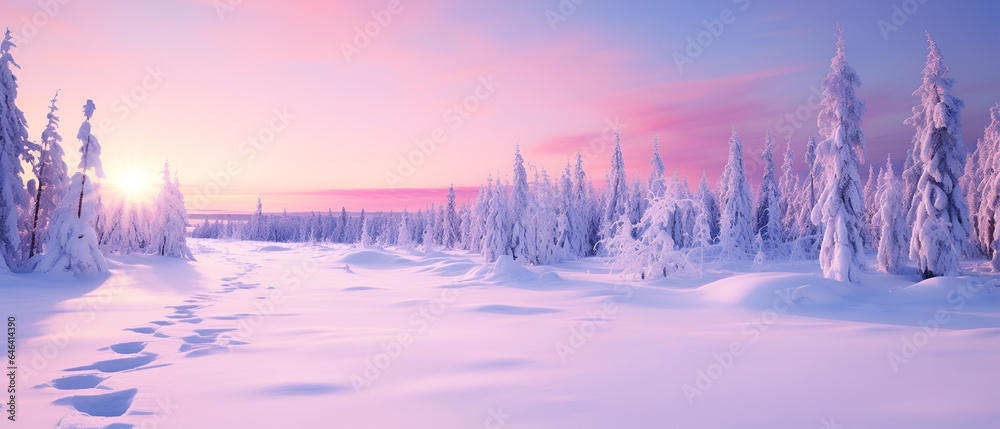 Serene Winter Wonderland at the North Pole, Generative AI - obrazy, fototapety, plakaty 