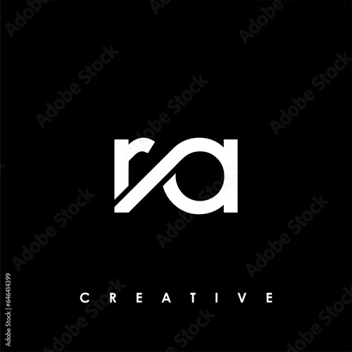 RA Letter Initial Logo Design Template Vector Illustration