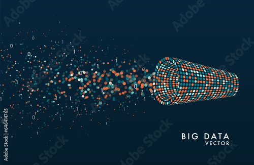 Abstract big data visualization.