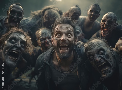 A group of zombies © cherezoff