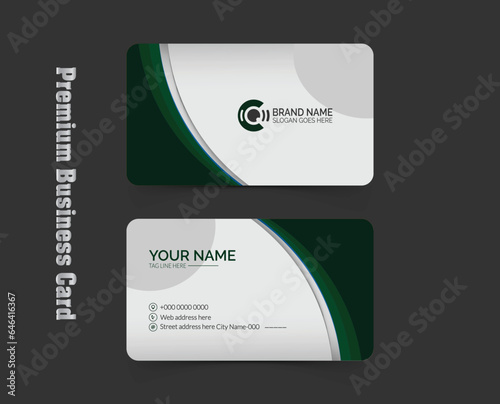 Elegant modern business card layout