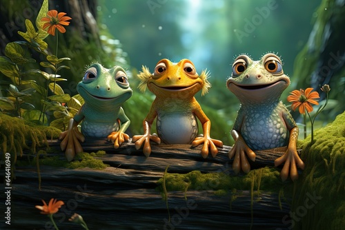 Frog Family Group © Ariestia