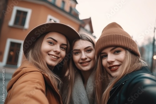 travel, friends and women with a selfie in the city for fun or adventure on vacation © Alfazet Chronicles