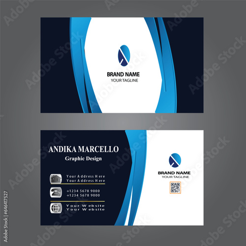 modern business card template vector design