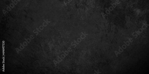 Modern Black texture chalk board and black board background. stone concrete texture grunge backdrop background anthracite panorama. Panorama dark grey black slate background or texture. © MdLothfor