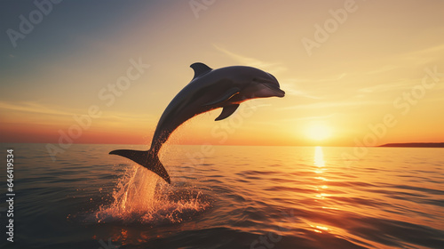 A dolphin fish jumping on a lake.  © 92ashrafsoomro