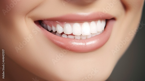 photo close up of smile adv for dental campaign