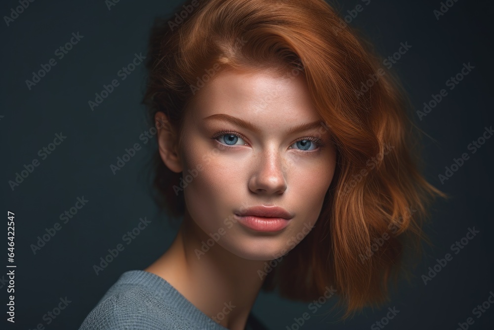 cropped shot of a young woman posing against an gray background cropped shot of a young woman posing against an gray background