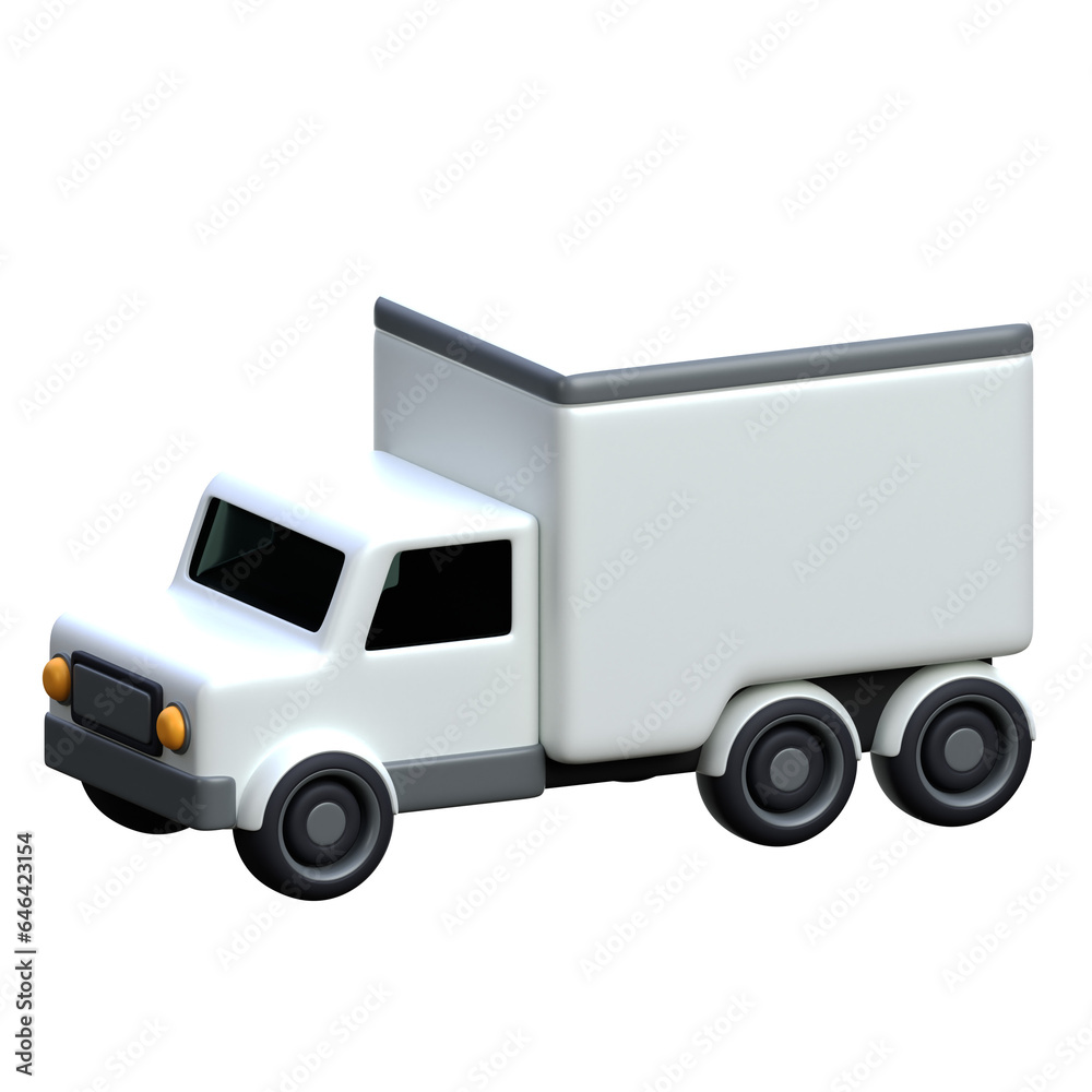 truck 3d icon design 