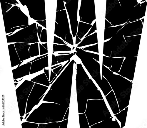 Letter w,lowercase letter with crack texture, distressed alphabet.