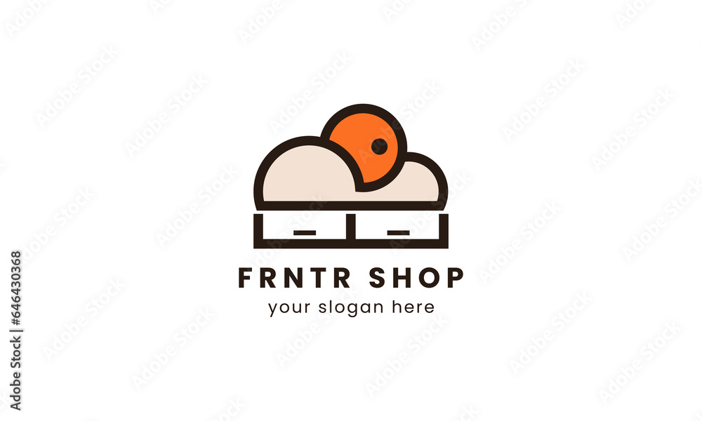 Unique furniture logo, suitable to represent your business and graphic needs.