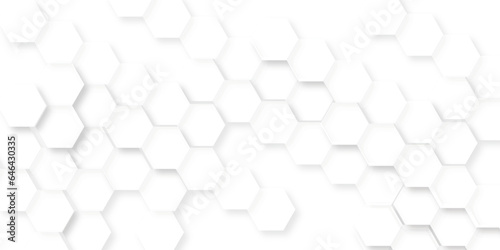 Abstract 3d background. Abstract white background with  hexagons. Abstract hexagon polygonal pattern background vector. seamless bright white abstract honeycomb background.
