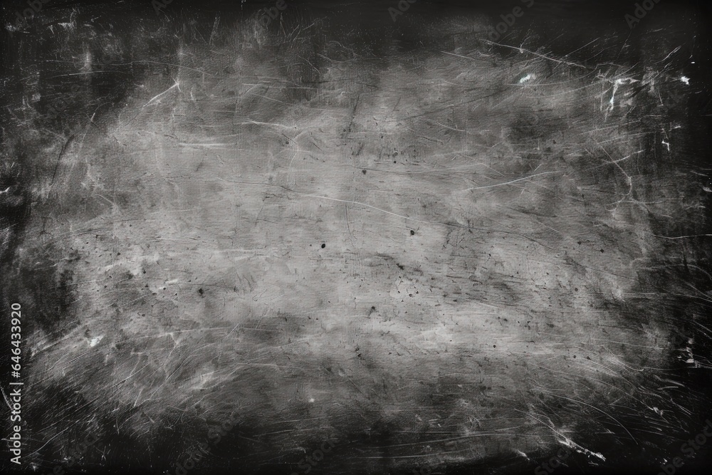 Chalk Texture on Blackboard. Grunge Abstract Design with White Chalk on Black Background