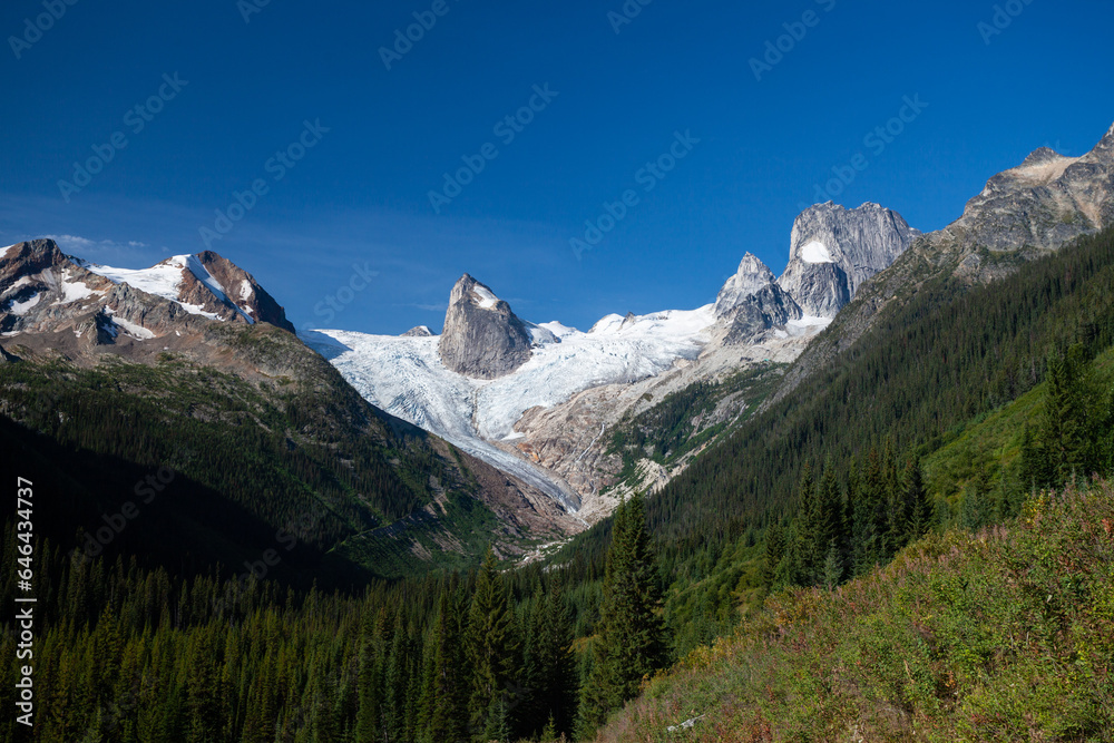 Glaciers and Spires in Bugaboo Park in British Columbia