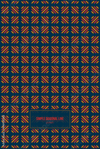 simple and colorful diagonal linse pattern with dark background