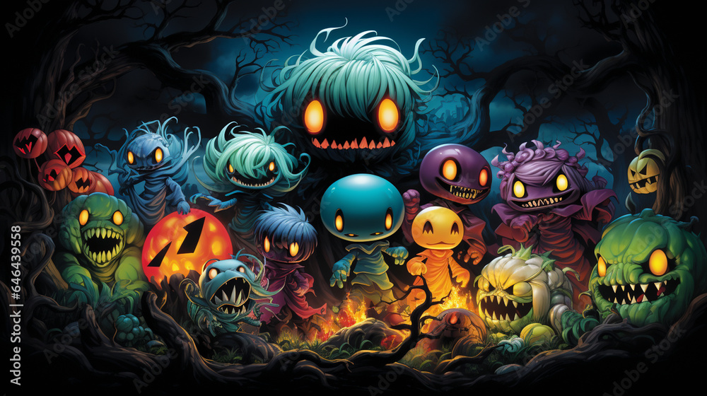 On a scary night, Halloween night On a scary night, Halloween night