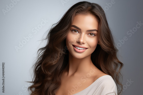 Radiant Young Woman Model Natural Background . Сoncept Selflove Wellness, Womens Empowerment, Body Positivity, Invest In Selfcare. Сoncept Radiant Beauty, Professional Modeling Tips