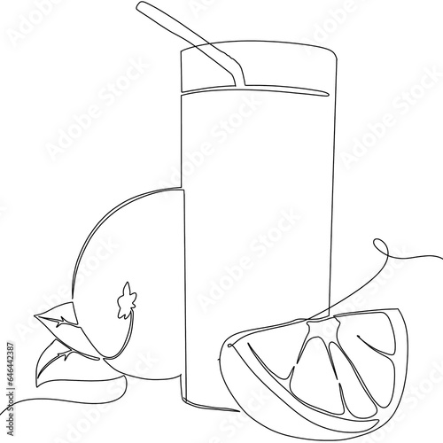 Orange juice art line