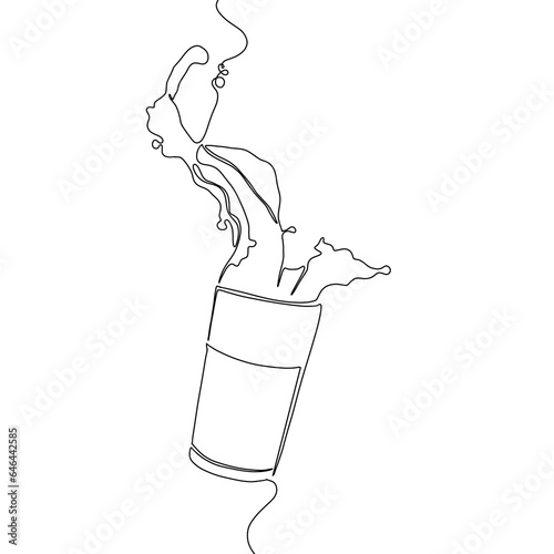 Orange juice art line