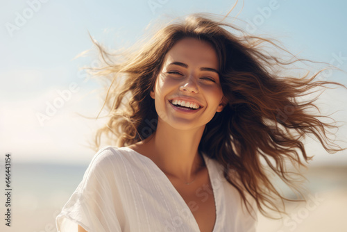 Energetic Young Woman Model Natural Background . Сoncept Stylizing For Natural Settings, Trending Outfits For Young Women, Benefits Of An Active Lifestyle, Embracing Your Uniqueness