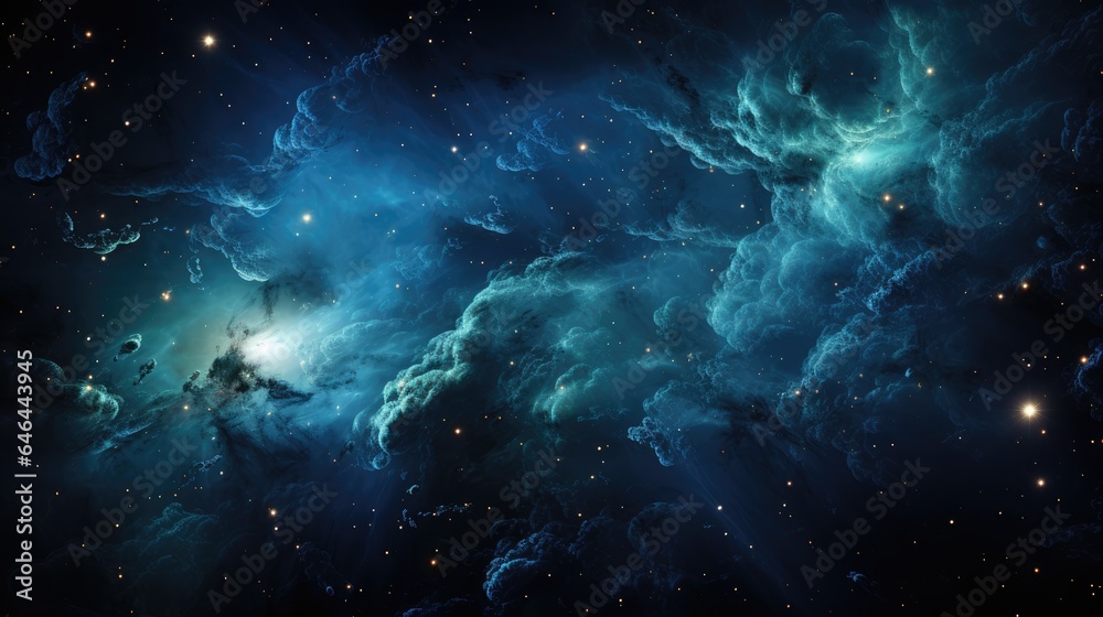 Fototapeta premium a galaxy in outer space with tiny dust grains that glow like stars