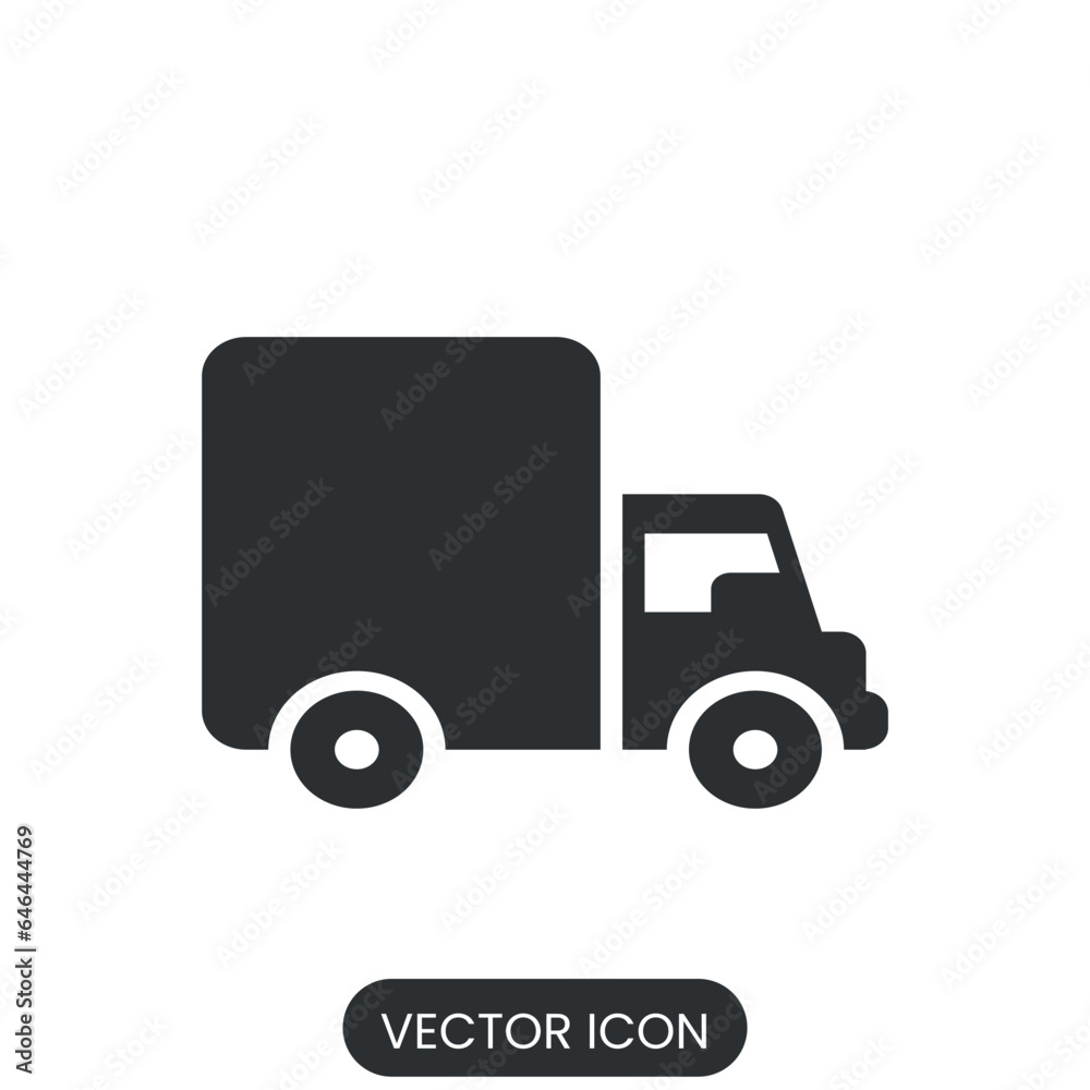 Van icon. Cargo minibus. vector with isolated white background Van icon. Cargo minibus. vector with isolated white background