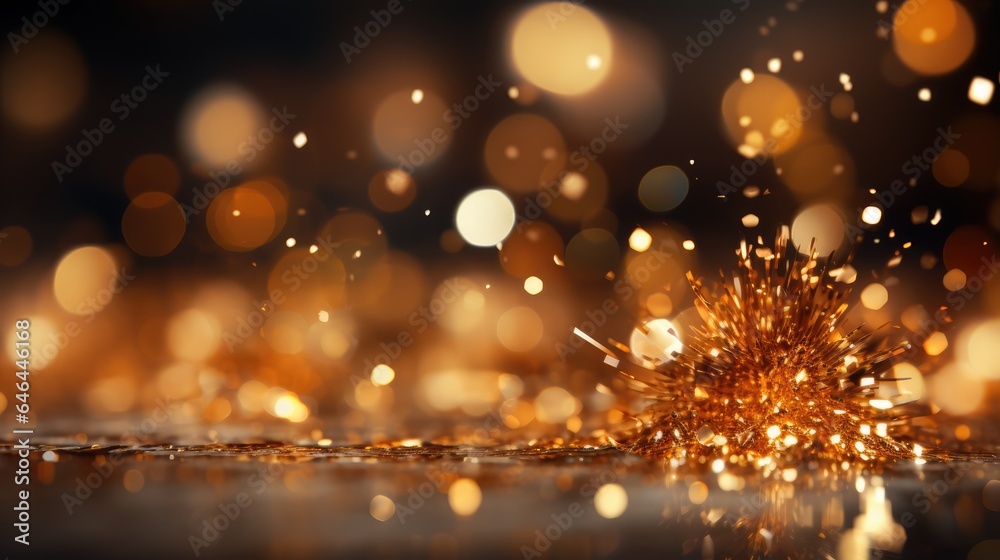 blurred abstract golden shining fireworks building background at night blurred abstract golden shining fireworks building background at night