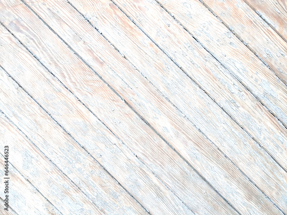 White diagonal boards wood. Planks texture background