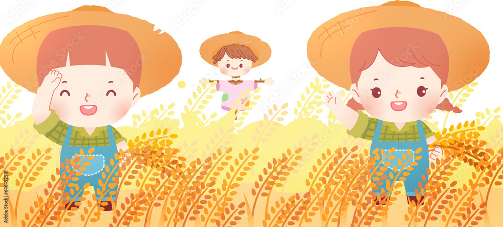 Obraz premium autumn farmer