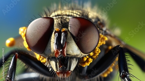Tabanus abdominalis  Close up view of the insect eye 