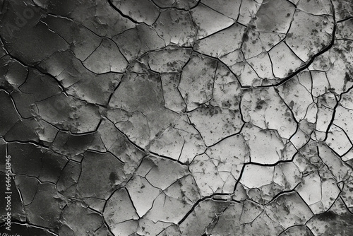 Image generative AI background seamless photorealistic cracked arid dry soil or earth texture