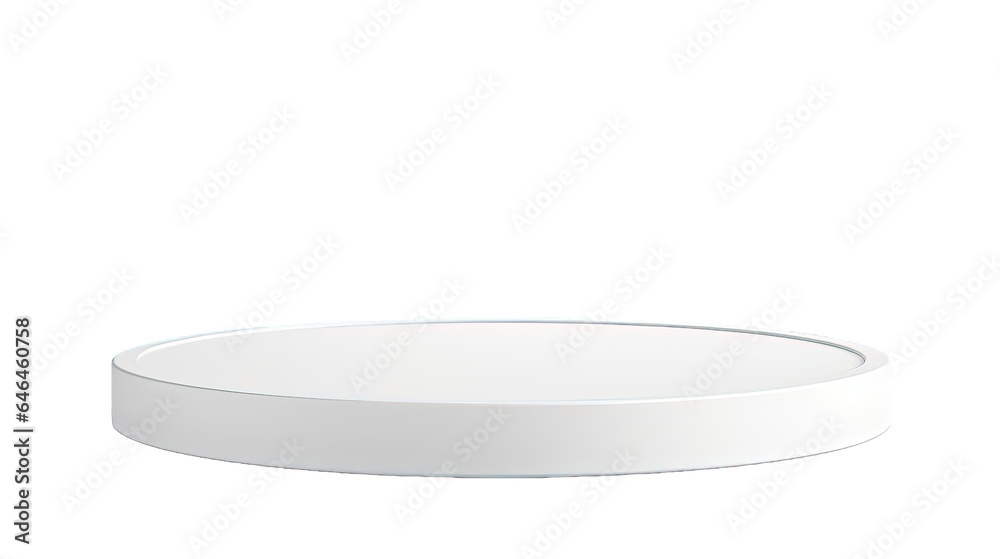 Empty white round Podium for product display presentation isolated on transparent background. PNG file, cut out Empty white round Podium for product display presentation isolated on transparent background. PNG file, cut out
