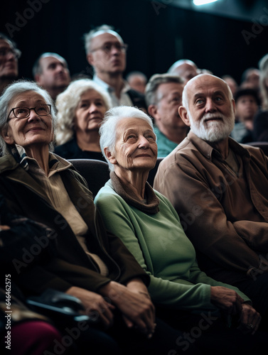 A Photo of a Senior Group Attending a Theater Performance